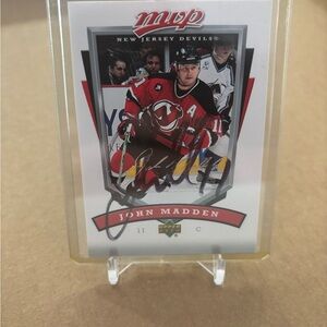 Autographed John Madden #11 MVP Card